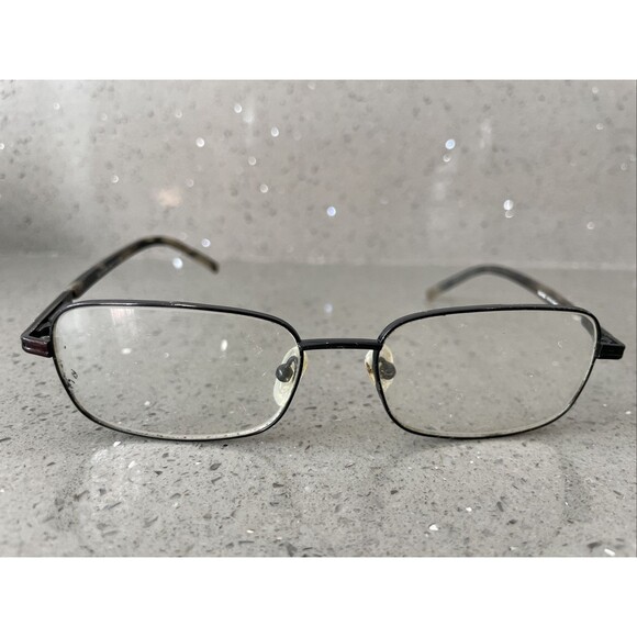 Hart Schaffner Marx Eyeglasses Frames ONLY T-125 Black Slate 54-16-135 rectangle - Picture 1 of 15